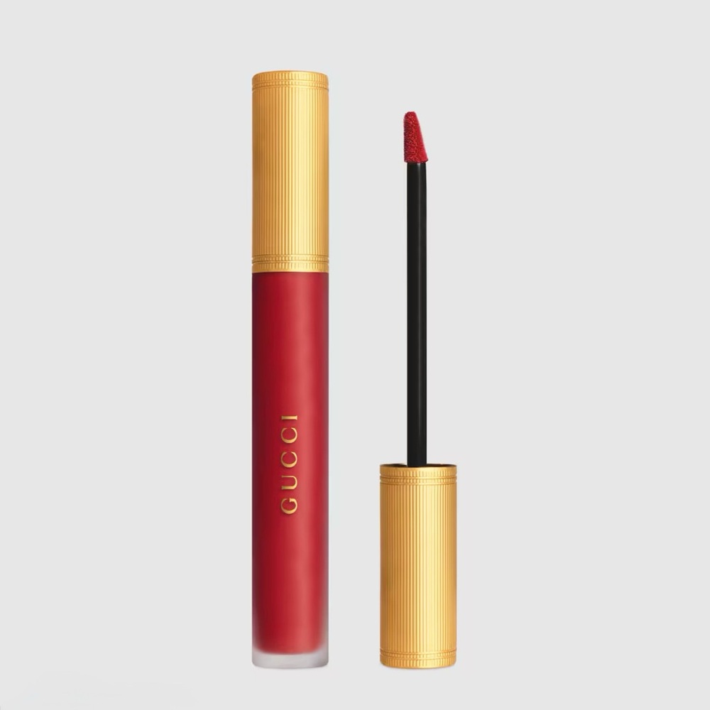 Gucci Rouge A Levres Liquide Mat Lipstick 25 Goldie Red